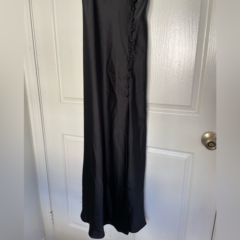 NWT Zara Black Satin dress - Picture 4 of 4